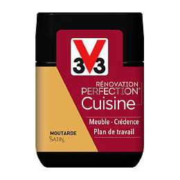 Peinture rénovation Cuisine satin moutarde Testeur 75mL