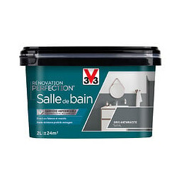 Peinture renovation salle de bain - Anthracite - Satin - 2L