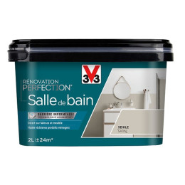 Peinture renovation salle de bain - Seigle - Satin - 2L