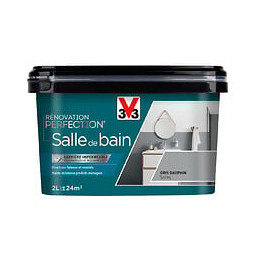 Peinture renovation salle de bain - Gris dauphin - Satin - 2L