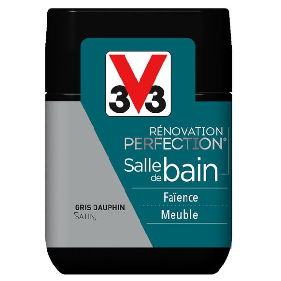 Peinture Renov SdB Satin Gris dauphin Testeur 75ml