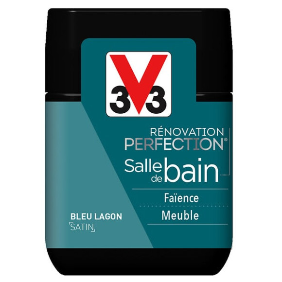 Peinture Renov SdB Satin Bleu lagon Testeur 75ml