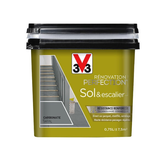 Peinture Renovation Sol Satin Carbonate Pot 0.75l