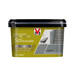 Peinture de renovation sol et escalier - Carbonate satinee - 2L