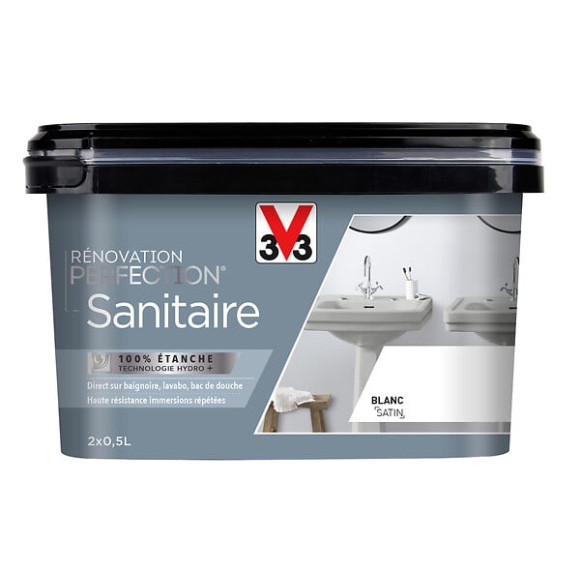 Renovation Perfection Sanitaire Satin Blanc Pot 1l