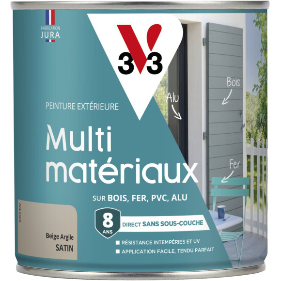 Peinture multi-matériaux DP beige argile 0.5 L