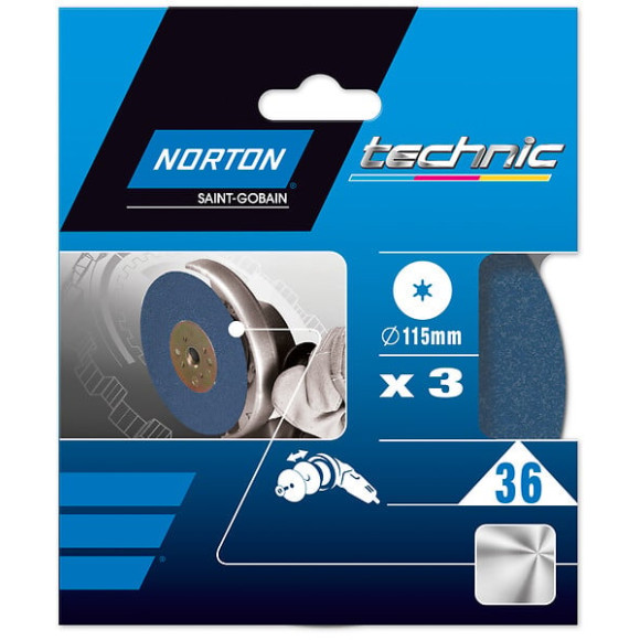 3 disques fibre 115x22mm Grain 36