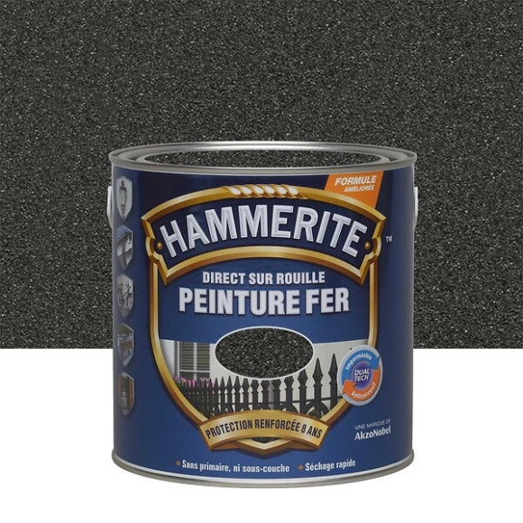 Peinture Direct sur rouille - Forge Noir - 25L