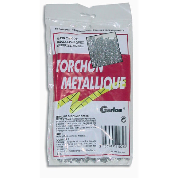 SACHET DE 1 TORCHON METALLIQUE N° 60