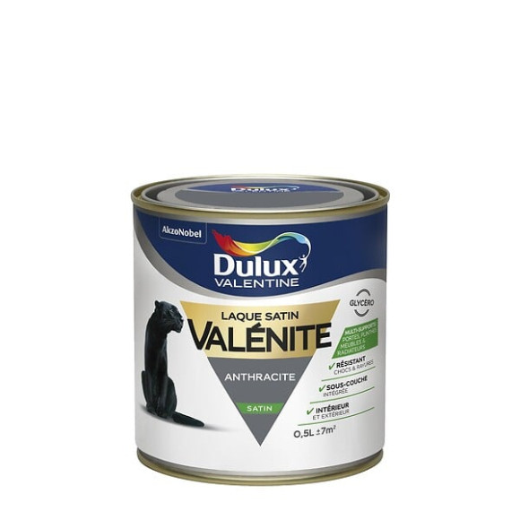 Peinture Laque Valénite - Anthracite - Satin - 05L