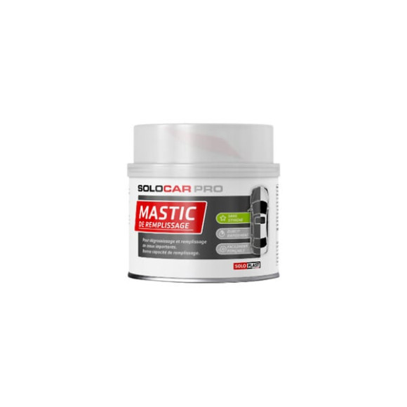 Mastic de remplissage Solocar Pro avec durcisseur 1kg