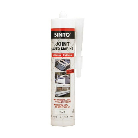 Joint mastic auto-marine blanc 290ml