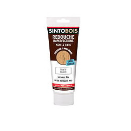 Pâte à  bois Eau Rebouche imperfections Blanc Tube 250g