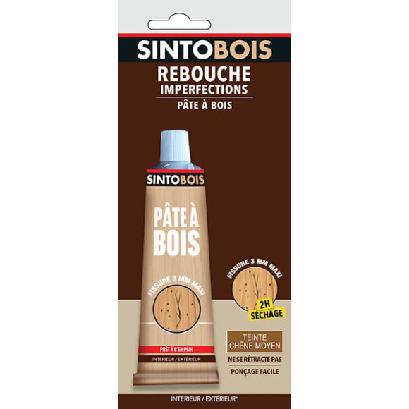 Pâte à  bois Rebouche imperfections Chêne moyen 80g