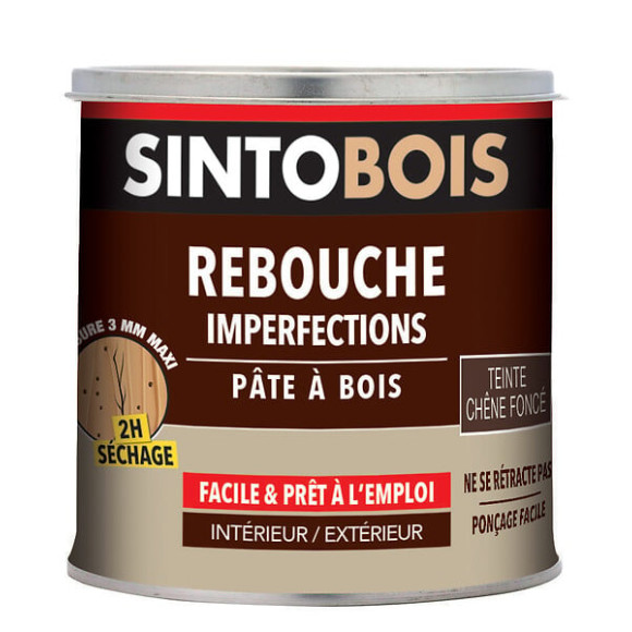 Pâte à  bois Rebouche imperfections Chêne foncé 500g