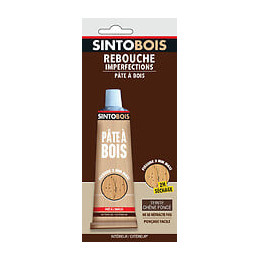 Pâte à  bois Rebouche imperfections Chêne foncé Tube 80g