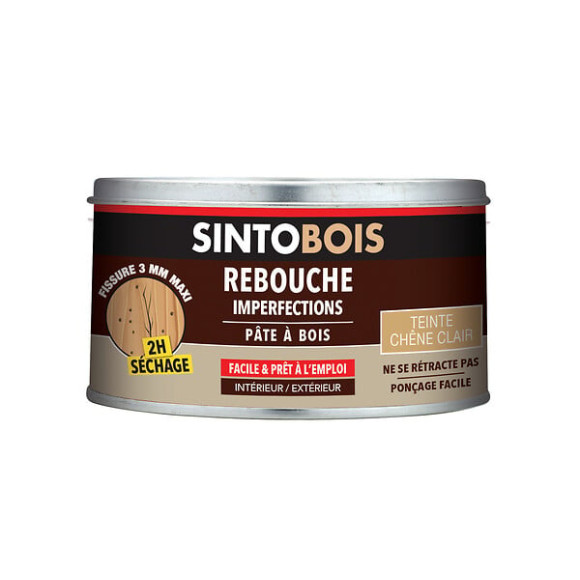 Pâte à  bois Rebouche imperfections Chêne clair 250g