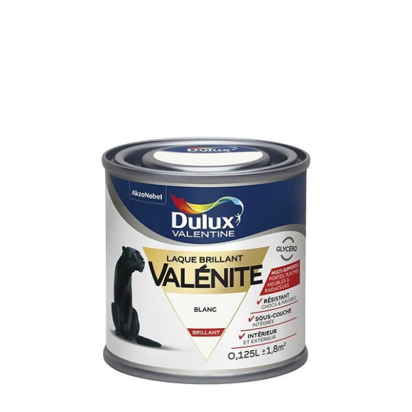 Peinture Laque Valénite -  Blanc - Brillant - 0125L