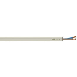 Câble electrique H05VV-F 2x1.5mm2 - Blanc - Vendu au metre