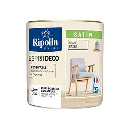 Peinture Acrylique RIPOLIN Esprit Déco Mono Satin Blanc casse 05L