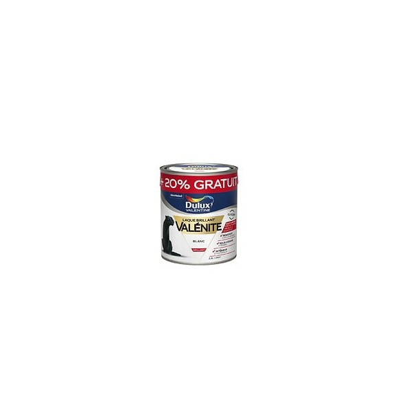 Peinture laque Glycéro - Satin - Blanc - 2L + 20% gratuit