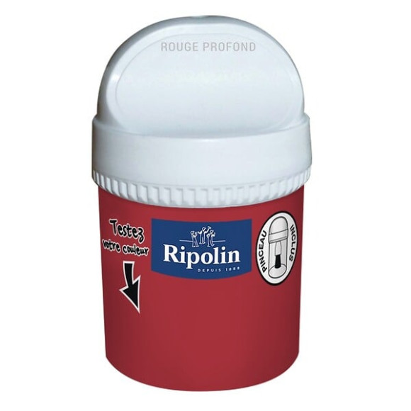 Testeur Peinture RIPOLIN Esprit Déco Rouge profond 75Ml