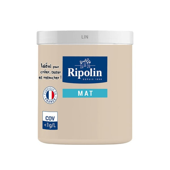 Testeur Peinture RIPOLIN Esprit Déco lin mat 75Ml