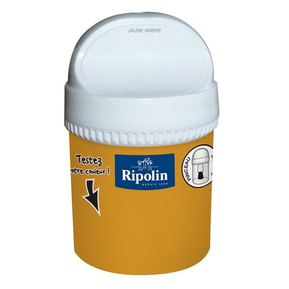 Testeur Peinture RIPOLIN Esprit Déco jaune ambré 75Ml