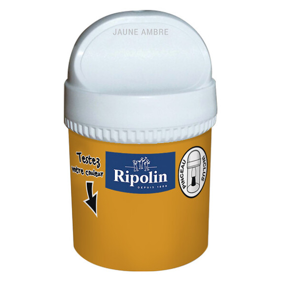 Testeur Peinture RIPOLIN Esprit Déco jaune ambré 75Ml