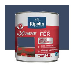 Peinture Fer RIPOLIN eXtrême Bleu Marine (ral 5003) 025 L