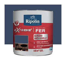 Peinture Fer RIPOLIN eXtrême Bleu Marine (ral 5003) 05 L