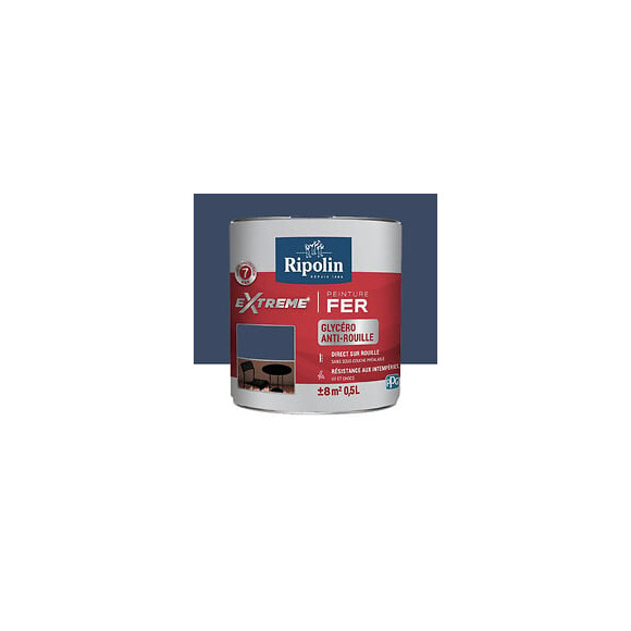 Peinture Fer RIPOLIN eXtrême Bleu Marine (ral 5003) 05 L