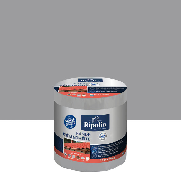 Bande auto-adhesive etanche Gris 10mx10cm