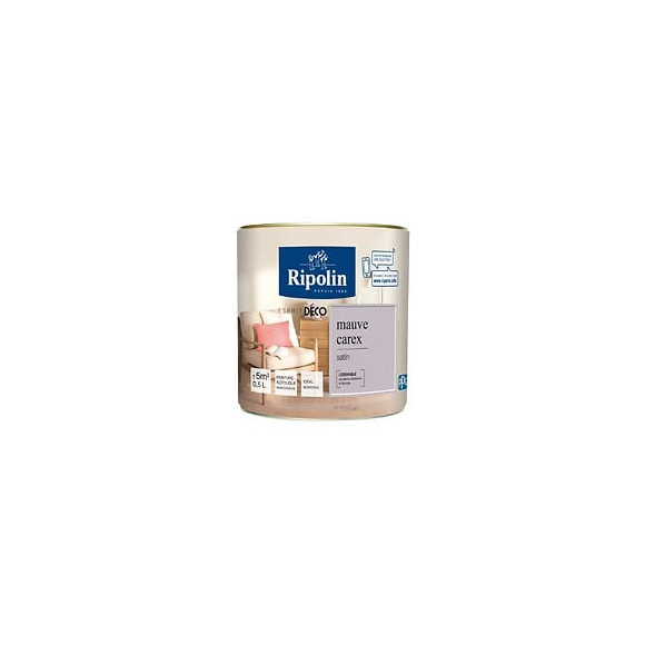 Peinture RIPOLIN murs boiseries mauve carex satin 05L