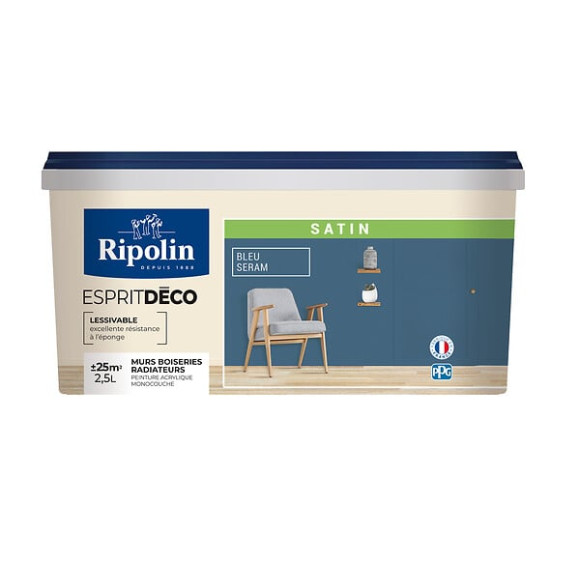 Peinture Esprit Déco - Bleu Séram - Satin - 25L