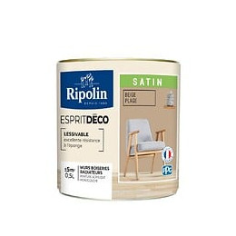 Peinture RIPOLIN murs boiseries beige plage satin 05L