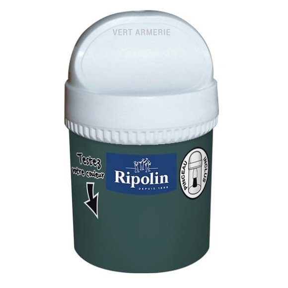 Testeur peinture RIPOLIN velours vert armerie 0075L