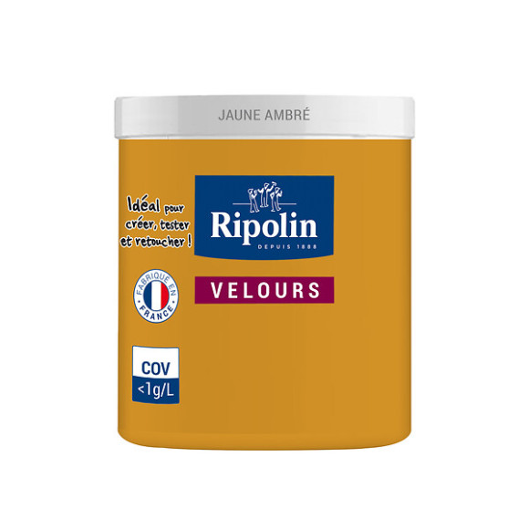 Testeur peinture RIPOLIN velours jaune ambre 0075L