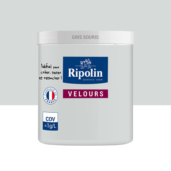 Testeur peinture RIPOLIN velours gris souris 0075L