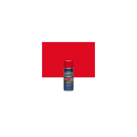 Peinture aerosol Direct sur Rouille -  Rouge vif  - Brillant - 400ml