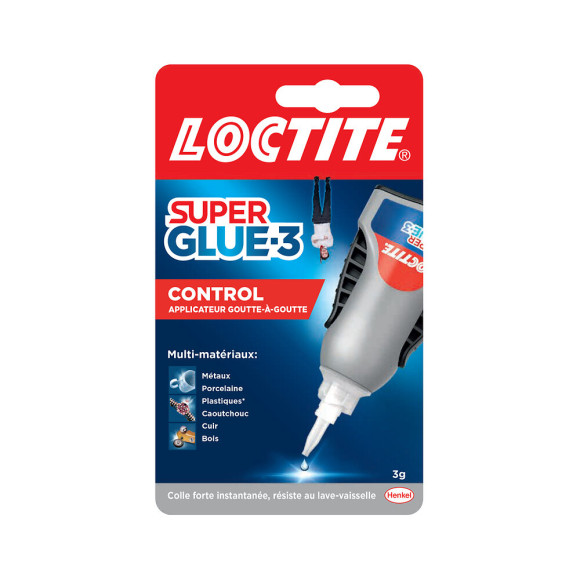 Colles Cyanoacrylates SUPERGLUE-3 Liquide Control 3g