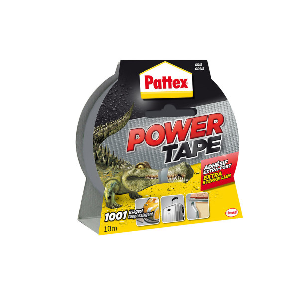 Adhésif de réparation power tape - Gris - 10m