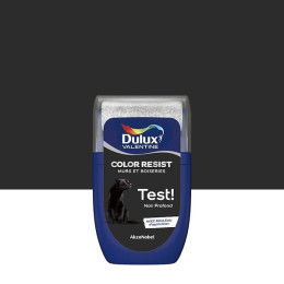 Testeur Dulux Valentine Color Resist Mur Boiserie Noir Profond 003L