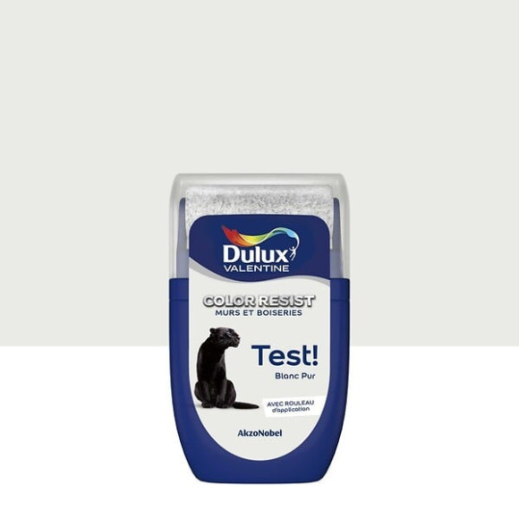 Testeur Dulux Valentine Color Resist Mur et Boiserie Blanc Pur 003L