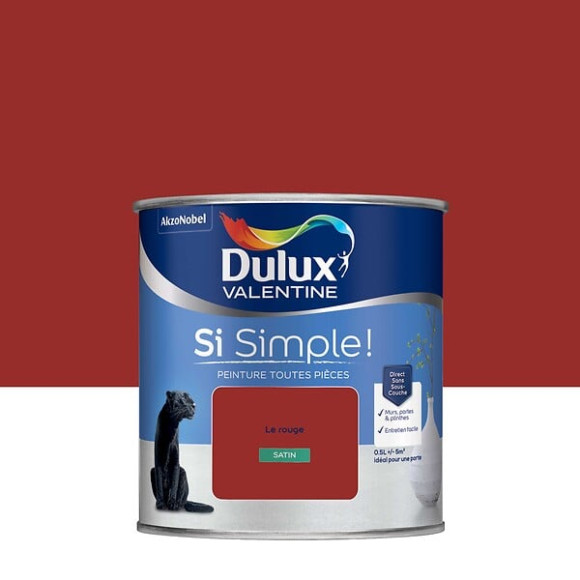 Peinture Si Simple - Le Rouge - Satin - 05L