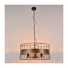 Suspension 3 lumieres Raw XXL - Metal filaire