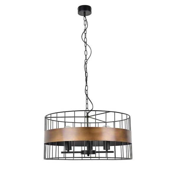 Suspension 3 lumieres Raw XXL - Metal filaire