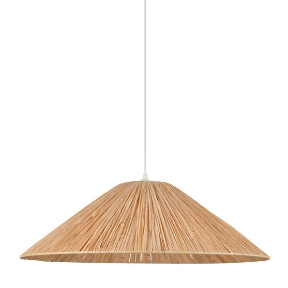 Suspension conique Playa - Raphia naturel - 100W