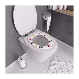 Réducteur abattant de toilettes pour enfant 26.5x28.5 - FUNNY SEA