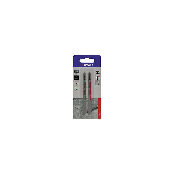 2 lames de scies sauteuses tôle métal attache T L100mm